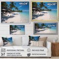 thumbnail image 4 of Designart "Maldivian Beaches II" Nautical & Beach Floater Framed Wall Decor, 4 of 7