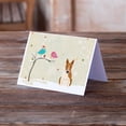 thumbnail image 2 of Christmas Presents between Friends Bull Terrier - Red and White Greeting Cards and Envelopes Pack of 8, 2 of 2