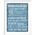 thumbnail image 2 of Art.com Bathroom Rules Blue Art Print by Taylor Greene, White Frame Wall Art, 23" x 29", 2 of 5