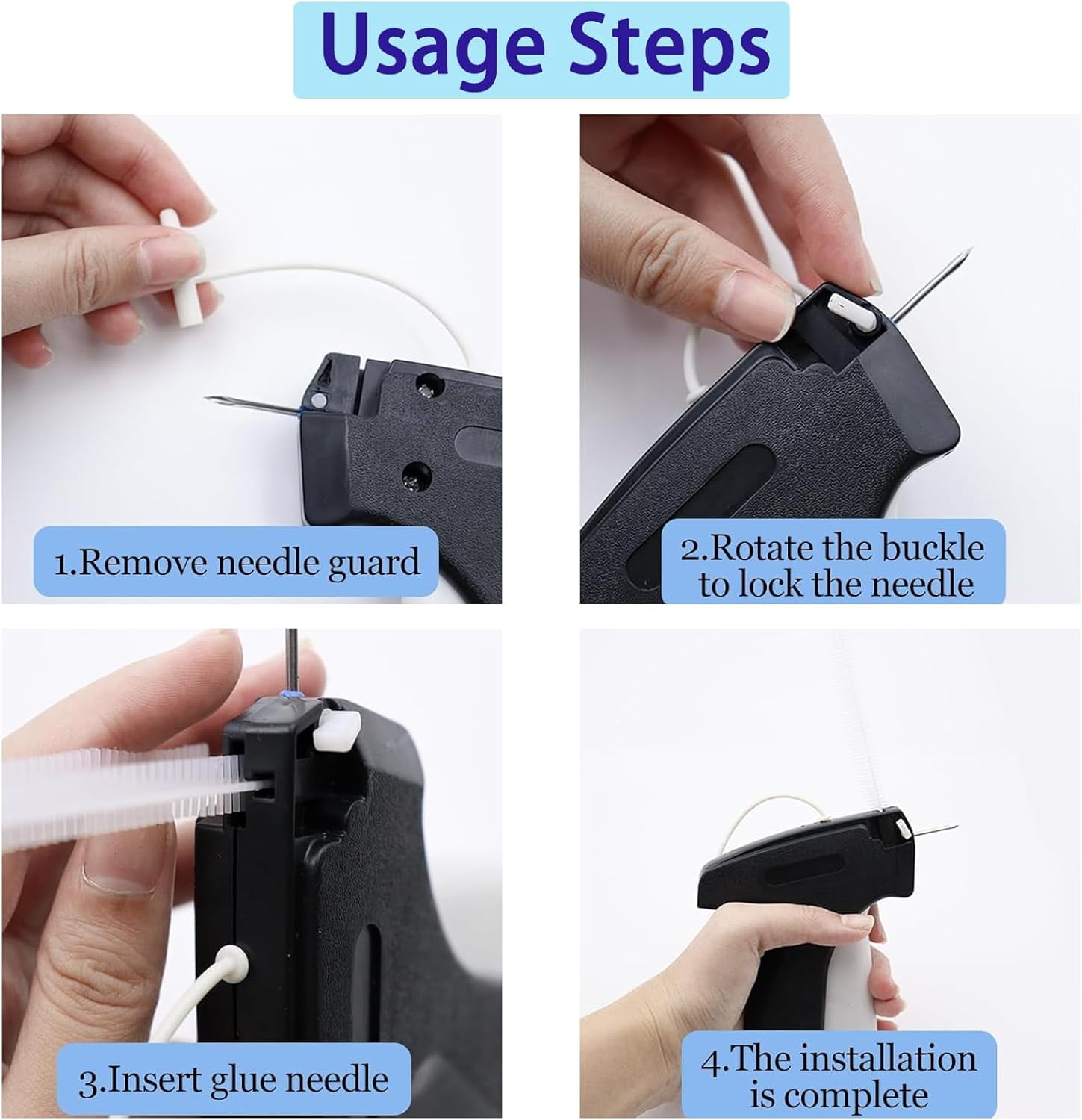 Genreen Stitchy Stitch Gun, Micro Mini Stitch Gun for Clothes, Fine Stitch Tagging Gun for Clothing, Clothing Stitch Tagging Gun, Stitchy Quick Clothing Fixer, Mini Stitch Gun for Clothes