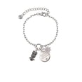 thumbnail image 2 of Delight Jewelry Silvertone Antiqued Owl with Clear Crystal Eyes Silvertone Discover Dream Explore Zoey Charm Bracelet, 6.5+2" Extender, 2 of 4