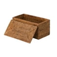 thumbnail image 5 of Kouboo La Jolla Rectangular Rattan Storage Basket with Lid, Honey Brown, 5 of 6