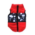 thumbnail image 1 of Abrigo con arnés para perros Billuyoard ropa acolchada de invierno Rojo, 1 of 6