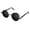 Black Grey, variant on Retro Gothic Steampunk Sunglasses for Women Men Round Lens Metal Frame