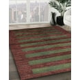 thumbnail image 3 of Ahgly Company Machine Washable Indoor Rectangle Abstract Vermilion Red Area Rugs, 8' x 12', 3 of 7