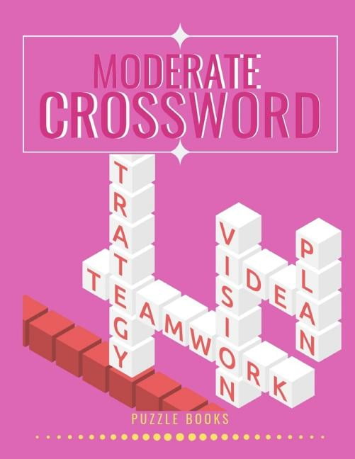 Moderate Crossword Puzzle Books : Criss Cross Book Word Fit Crossword