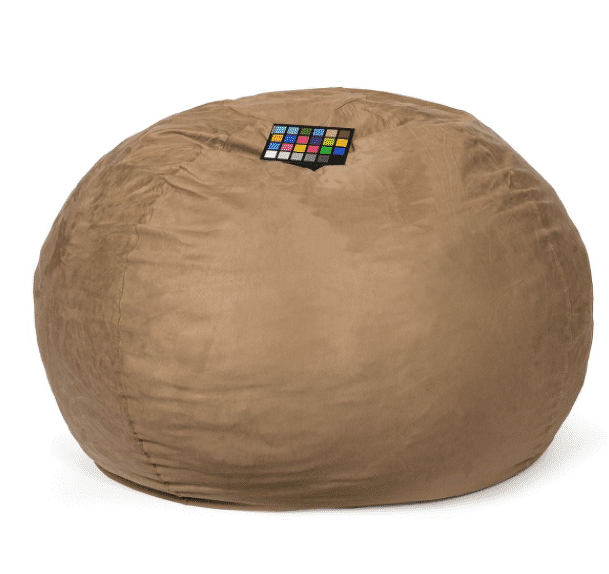 Mintazer 5ft Bean Bag Chair, Plush Bean Bag with Washable Cover & High-Density Foam Filled for Kids Adults Bedroom Living Room, Tuscany