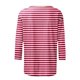 thumbnail image 4 of Camisetas de Manga Corta para las Mujeres a Rayas Impresas de Tres Cuartos de Manga, Cuello Redondo Casual Top, 4 of 5