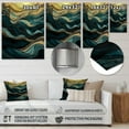 thumbnail image 4 of Designart "Symphony of Green Lines I" Minimalism Line Art Metal Wall Decor, 4 of 5