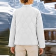 thumbnail image 6 of Plus Size Jackets for Women Quilted Lightweight Button Down Puffer Jacket Coats Padded Outwear with Pockets, 6 of 7