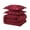 Geometric Burgundy, variant on JML 3 Piece Tufted Comforter Set King,1 Comforter,2 Pillowcases, Geometric Design, Burgundy