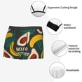 thumbnail image 3 of Kdxio Men's Boxer Briefs with Banana And Avocado Print - Comfortable and Breathable Underwear for Everyday Wear, 3 of 5