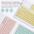 thumbnail image 3 of iPad Mini 6 Keyboard Case Detachable Keyboard Slim Folio Smart Cover for iPad Mini 6th Generation with Build in Pencil Holder, 3 of 8