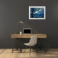 thumbnail image 3 of Scott, Derek 18x15 White Modern Wood Framed Museum Art Print Titled - Blue Forest III, 3 of 4