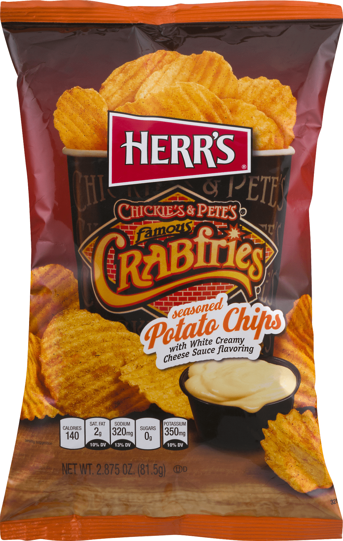 Herr's Chickie's & Pete's Famous Crabfries Seasoned Potato Chips 2.75