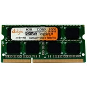 DOLGIX 8GB DDR3 1600MHz SODIMM PC3-12800 2Rx8 Dual Rank 1.35V 204-Pin Notebook Laptop RAM Memory Module Upgrade