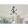 thumbnail image 4 of Axel 6 lights black flushmount, 4 of 8