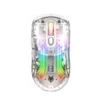 thumbnail image 4 of Ratón mecánico Yuxing XYH20 4G transparente 3 modos RGB Bluetooth blanco, 4 of 5