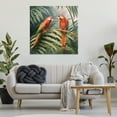 thumbnail image 3 of Stupell Industries Parrot Duo in Rainforest Animals Painting Wrapped Canvas Art Print Wall Art, 36 x 36, 3 of 8