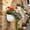 White, variant on RYDCOT Semi Circle Hanging Wall Planter, Wall Mounted Half Round Flower Pot for Outdoor Indoor Decoration, Imitation Rattan Plastic Baskets Container, Drainage, for Home office Balcony Fence