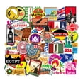 thumbnail image 2 of 100x Stickers, Destinations multicolour, 2 of 4