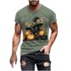 thumbnail image 2 of Blusas y camisas de manga corta y cuello redondo para hombre. Blusas/camisetas de manga corta con cuello redondo y estampado de Halloween para hombre. Blusa para hombre., 2 of 5