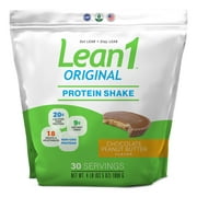 Lean1 Fat Burning Meal Replacement Protein Shake, Chocolate Peanut Butter flavor, 30 serving bag