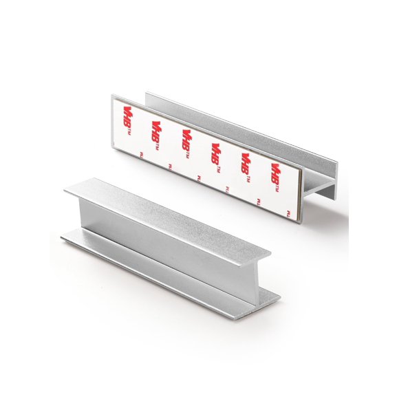 Jaladeras autoadhesivas para gabinete JIASENBAO color plata de 11 cm, paquete de 5