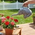thumbnail image 2 of PMU 3 Pcs 2-Quart Elephant Watering Can – Durable Plastic Garden Watering Can for Indoor & Outdoor Plants, Easy-Pour Spout, Large Water Pot, Gray, 2 of 9