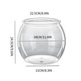 thumbnail image 3 of 11.0*9.6 inch Clear Fish Tank ContainerPlastic Fish Tank Decor EcosystemTabletop Fish Bowl OrnamentFish Bowls Aquarium Essentials, 3 of 3