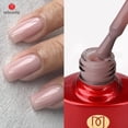 thumbnail image 3 of MSHARE-Gel Base de goma Rosa lechoso, capa de Color camuflaje brillante, barniz de Gel para uñas, Gel UV LED, 10ml, 3 of 4