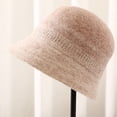 thumbnail image 6 of CoCopeaunts Bucket Hats for Women Autumn Winter Hat Temperament Elegant Round Top Pot Hat Two-Color Gradient Fisherman Hat, 6 of 8