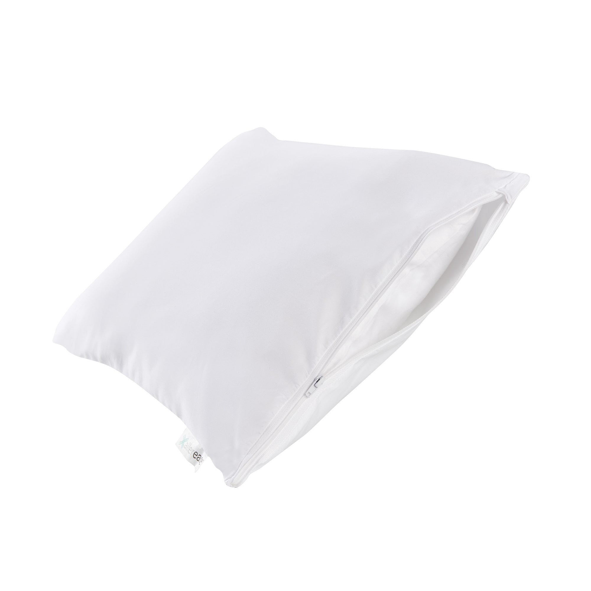 AllerEase Travel Pillow Cover Protector- Zippered Breathable, Allergy Defense 4-Pack