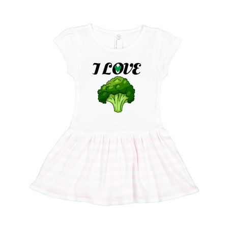 

Inktastic I Love Broccoli Gift Toddler Girl Dress