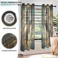 thumbnail image 5 of 2 Panels Set Blackout Curtains Thermal Insulated Sun Protection Room Darkening Drapes for Bedroom Noble and Elegant Horse, 5 of 7