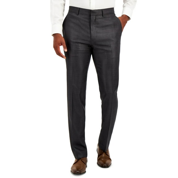 Men's Techni-Cole Suit Separate Slim-Fit Pants Color: Gun Metal Size: 34x30