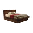 thumbnail image 3 of Pemberly Row 4-Piece Wood Queen Platform Bedroom Set in Cappuccino, 3 of 6