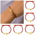 thumbnail image 2 of GKNET Full Stone Initial Charm Bracelets for Women A-Z Letters Love Heart Bracelet-F, 2 of 9
