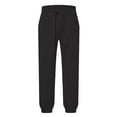 thumbnail image 5 of Breezora Mens Casual Pants Cotton Comfortable with Drawstring Lightweight Breathable Loose Fit Trousers for Spring Summer Hot Weather XL Size Black, 5 of 6