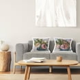thumbnail image 3 of Stupell Industries Pink Modern Rose Bouquets Square Decorative Printed Throw Pillow, 18 x 18, Set of 2, 3 of 6