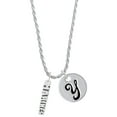 thumbnail image 1 of Delight Jewelry Silvertone Marines Silvertone Script Initial Disc - Y - Charm Necklace, 20"+3", 1 of 4