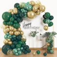 thumbnail image 1 of Kit de arco de guirnalda de globos Archloon verde y dorado de 156 piezas, 1 of 5