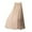 Khaki, variant on Women's Flowy Handkerchief Hemline Midi Skirt Linen Maxi Skirt Pink,S