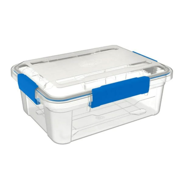 Ezy Storage Ip67 Rated 12l Waterproof Plastic Tote With Lid Clear Com Ezy Storage Ip67 Rated 12l Waterproof, Weather Resistant Storage Containers