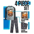 thumbnail image 2 of Tuff Guys Boys Pajama Set - 4 Piece Short Sleeve Sleep Shirt and Kids Pajamas Lounge Sets (8-12), 2 of 7