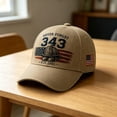 thumbnail image 5 of Never Forget 343 9/11 Commemorative Baseball Cap,9/11 Hat,Adjustable Patriotic 343 Fallen Firefighters Remembrance Baseball Hat For Men Women, 5 of 6