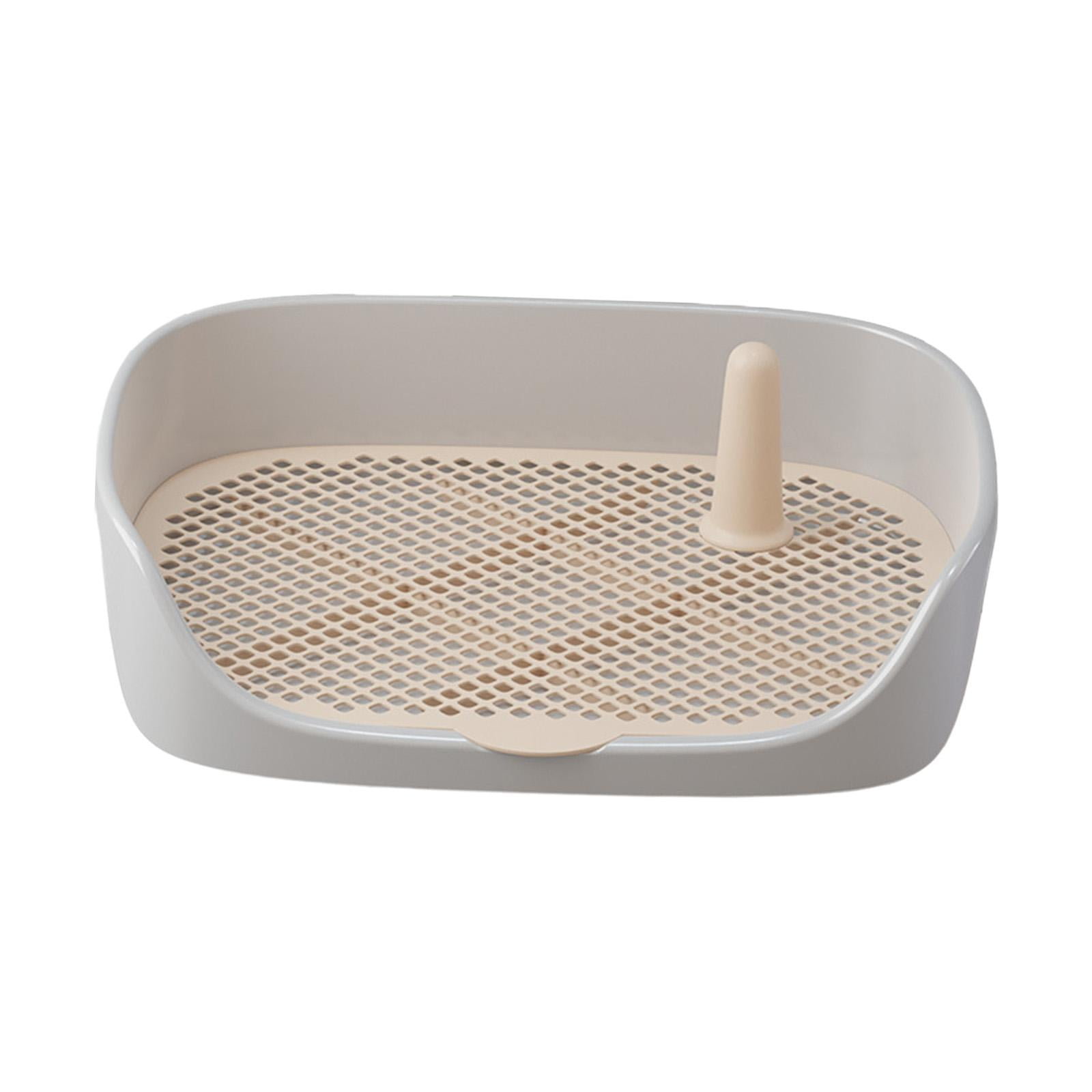 Dog Toilet Training Potty Tray Training Pad Toilet Pee Pad Holder Apartment Loo Pets Supplies Pans Pet Potty Trainer for Other Pets Gray 48x37x13cm
