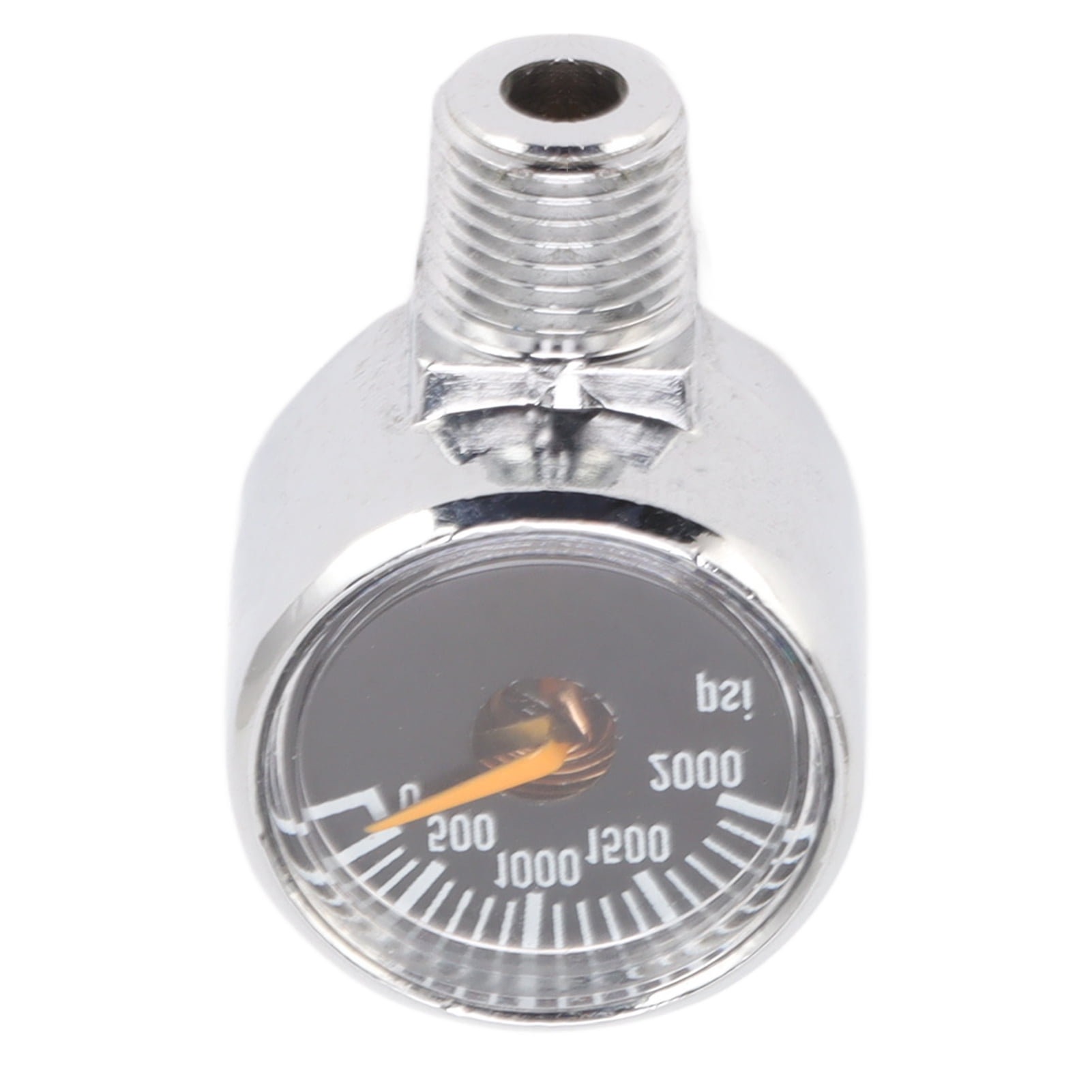 CO2 Pressure Gauge, CO2 Keg Pressure Gauge 1/8NPT Black Clear Dial For