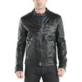 thumbnail image 2 of Men Leather Jacket New 100% Genuine Soft Lambskin Slim Biker Bomber Coat A181, 2 of 4
