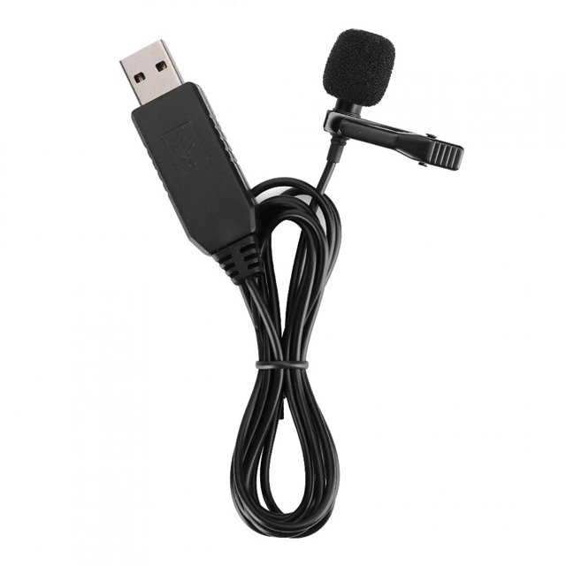 Micrófono con enchufe USB, minicuello con enchufe USB, micrófono con clip para cuello, funcionalidad versátil